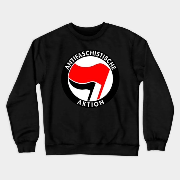 Vintage Germany Antifaschistische Aktion Anti-Fascist Crewneck Sweatshirt by Flippin' Sweet Gear